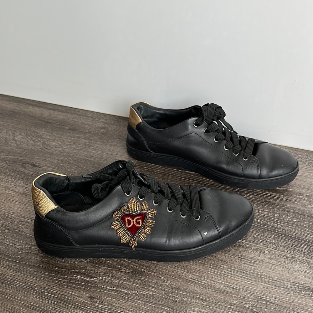 Dolce & Gabbana | Heart Street Style Plain Logo Low-Top Sneakers